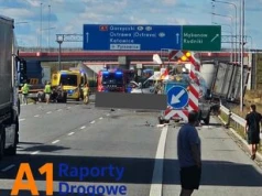 Tragedia na A1 pod Częstochową. Są ofiary śmiertelne, autostrada zablokowana