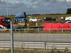 Tragedia w powiecie częstochowskim. Ciężarówka wjechała w ekipę pracującą na autostradzie A1