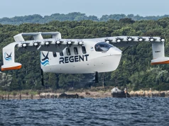 Pierwszy załogowy lot elektrycznego ekranoplanu Regent Viceroy Seaglider
