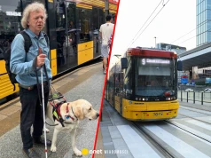 Niewidomy podróżny czekał na tramwaj. Po tym, co go spotkało, "był w szoku"