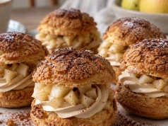Choux au craquelin, czyli ptysie z kruszonką – w gruszkowo-kawowej wersji