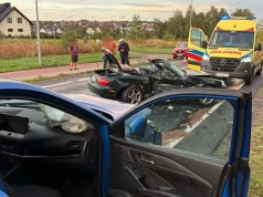 Poślizg na trasie Chojnice - Topole. 41-latek doprowadził do groźnej kolizji