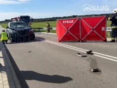 Rowerzysta wyjechał pod BMW. Został śmiertelnie potrącony