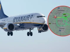 Ryanair krążył nad Anglią. Piloci nadali kod alarmowy 7700