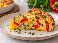 Obiad lub kolacja z papryką w roli głównej. Frittatę zrobisz w pół godziny