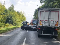 Droga do Skaryszewa zablokowana. Porażające zderzenie trzech pojazdów