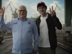 Wałęsa, doklejony Eisenberg i zielone płótno. Internauci nie wytrzymali