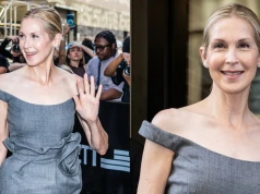 57-letnia Kelly Rutherford zachwyca na New York Fashion Week. Co za styl!