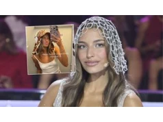 Julia Wieniawa w odważnej stylizacji w podróży. Postawiła na prześwitujący top i zapowiedziała urlop