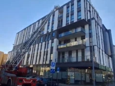 Akcja straży pożarnej w M Point w Legnicy (FILM)