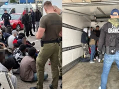 Straż Graniczna zatrzymała ciężarówkę z 34 migrantami przemycanymi w chłodni