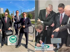 Piła w ruch. Klimek i Braun zdemontowali znak Strefy Czystego Transportu w Krakowie