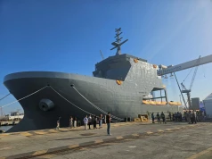 Wodowanie hiszpańskiego okrętu ratownictwa podwodnego Poseidón (A-21)