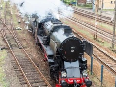 100 lat linii Kalety-Podzamcze. Historyczny pociąg przejechał przez Strzebiń, Boronów i Herby Nowe