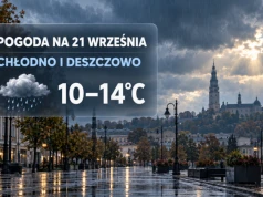 Pogoda na 21 września w Częstochowie. Chłodno i deszczowo!