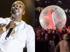 Akon wpadł w tłum 40 tysięcy fanów w wielkiej kuli. Musiała interweniować ochrona