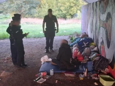 Interwencja przy koczowisku w Lublinie. Mężczyźnie wskazano miejsca pomocy