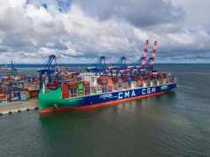Ekologiczny kontenerowiec w Baltic Hub. Przybył CMA CGM Pantheon