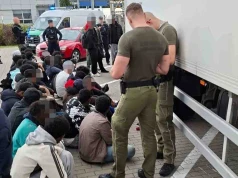 W chłodni ciężarówki upchali 34 migrantów. Wpadli na autostradzie A2