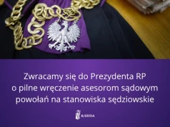 Stanowisko Zarządu Stowarzyszenia Sędziów Polskich IUSTITIA z 21 września 2026 roku w sprawie pilnego powołania asesorów na stanowiska sędziowskie