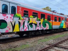 Pomalował pociąg. Został zatrzymany na gorącym uczynku przez dzielnicowych