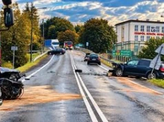 Kolizja, a za nią karambol w Rymanowie. Ranne zostały cztery osoby