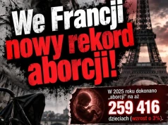 We Francji nowy rekord – w 2025 dokonano “aborcji” na aż 259 416 dzieciach (wzrost o 3%)