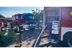 Pożar w Wyszynach po wybuchu gazu. Ewakuowano pięć osób