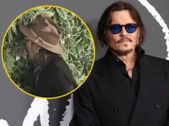 Johnny Depp znów zaskoczył. Na imprezie zaczął jeść dekorację ze ściany