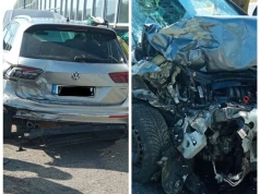Zderzenie dwóch samochodów na A4. Dwie osoby poszkodowane