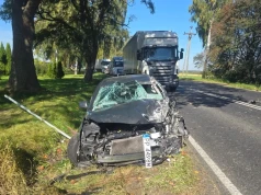 Wypadek na DK11 pod Lotyniem. Droga całkowicie zablokowana!