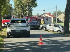 Wypadek Volkswagena i Audi (ZDJĘCIA)