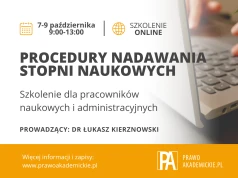 Procedury nadawania stopni naukowych