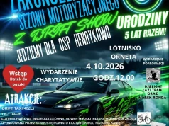 Gm. Orneta. „Jedziemy dla OSP Henrykowo – Drift Show” odbędzie się już 4 października