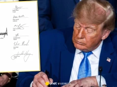 Wpadka na dokumencie dotyczącym "superinteligencji". Tuż pod podpisem Donalda Trumpa