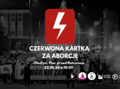 Zapowiedziano protest w Olsztynie: „Czerwona kartka” za brak zmian w prawie aborcyjnym