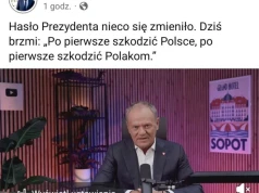 Strażak z kanistrem benzyny. Premier Tusk dolewa oliwy do polsko-polskiego ognia