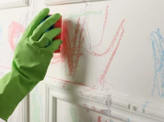 Obierz ogórka ze skórki i wyczyść nią ściany. Niecodzienny patent na brud