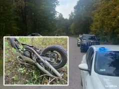 Tragiczny finał jazdy motocyklem. 44-latek wypadł z drogi i zginął na miejscu