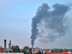 Pożar koło Gryfowa Śląskiego