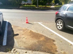 Ciechanów. Torby z paliwem przed komendą. 78-latek zatrzymany