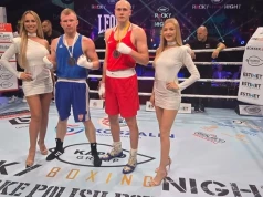 Spartanin Kacper Czerwiński na gali Rocky Boxing Night 25
