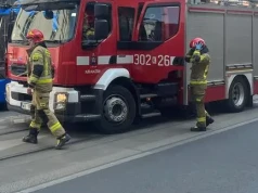Pożar transformatora na trasie tramwajowej do Mistrzejowic