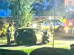 Pijany kierowca zakończył jazdę na drzewie. Nie miał nawet prawa jazdy