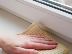 Wsyp do przekrojonej butelki i postaw przy oknie. Koniec z mokrym parapetem