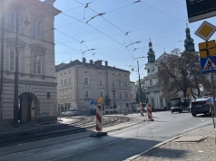 Szyny znikają z ul. Stradomskiej. Tramwaje wrócą dopiero w połowie grudnia