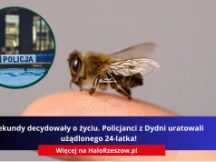 Sekundy decydowały o życiu. Policjanci z Dydni uratowali użądlonego 24-latka!