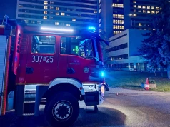 Dziesięć osób poszkodowanych w pożarze Szpitala Rydygiera