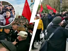 “Precz z carem!” Komuniści walą w Putina. Policja pałuje