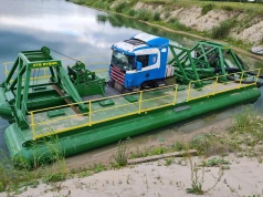 Pogłębiarka ssąco-tłocząca na bazie Scanii serii 4 – nietypowy sprzęt na wodzie